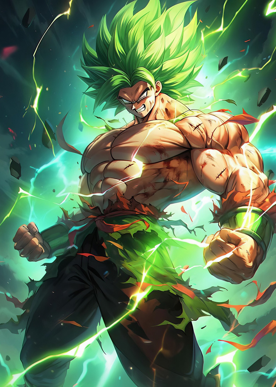 Nowoczesny obraz z metalu - Broly