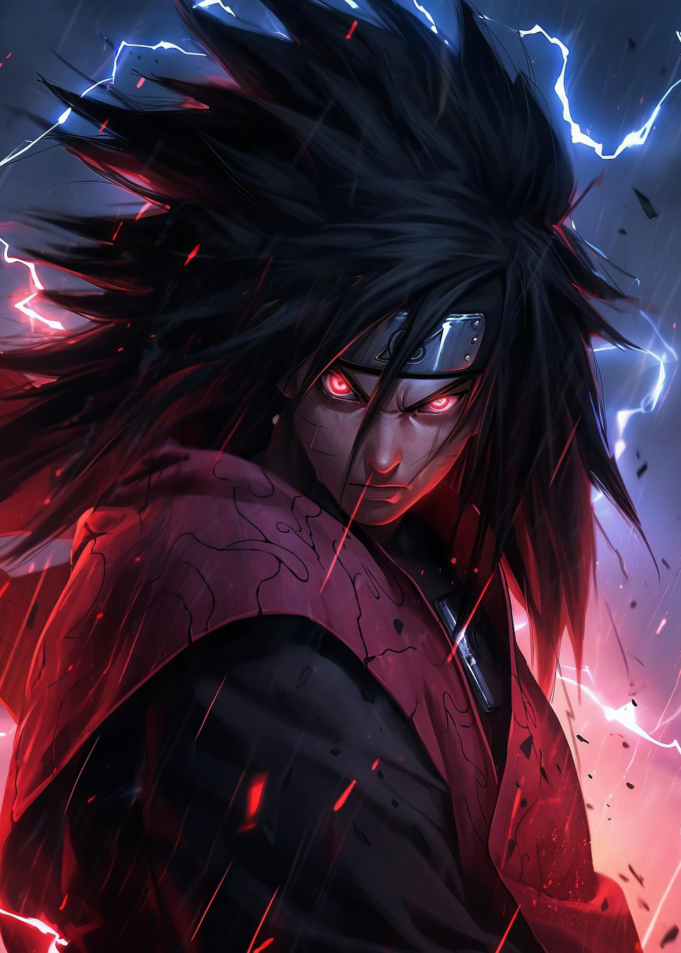 Metalowy obraz z imieniem - Uchiha Madara