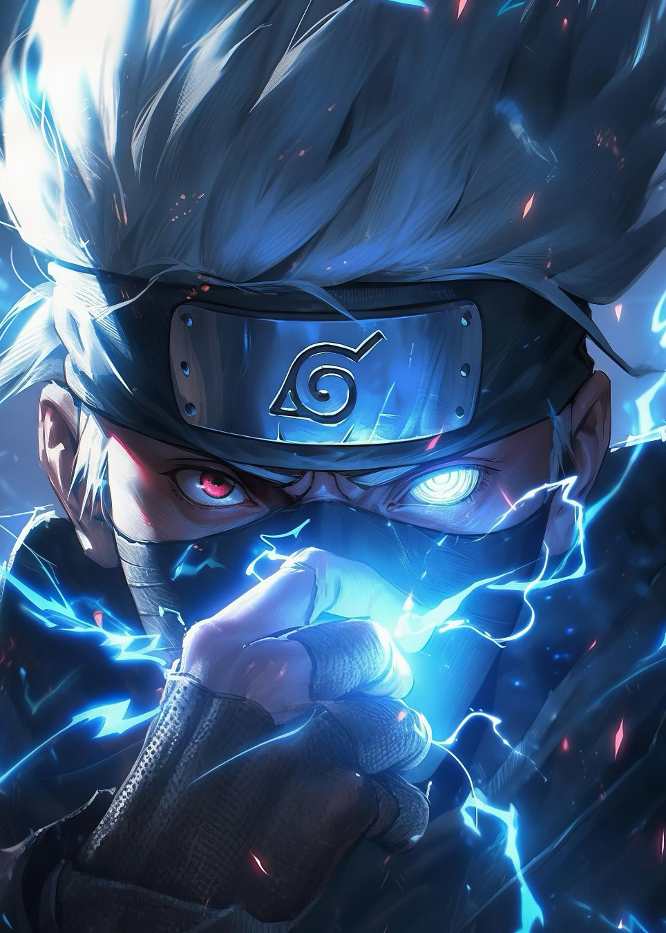 Nowoczesny obraz z metalu - Kakashi Hatake