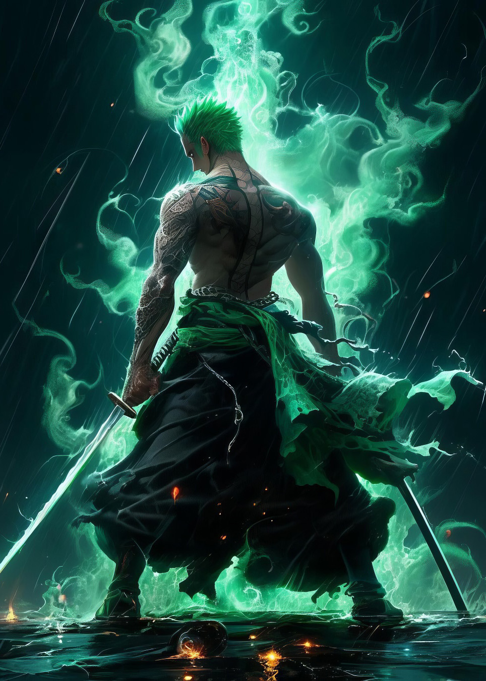 Luksusowa dekoracja do mieszkania - Roronoa Zoro