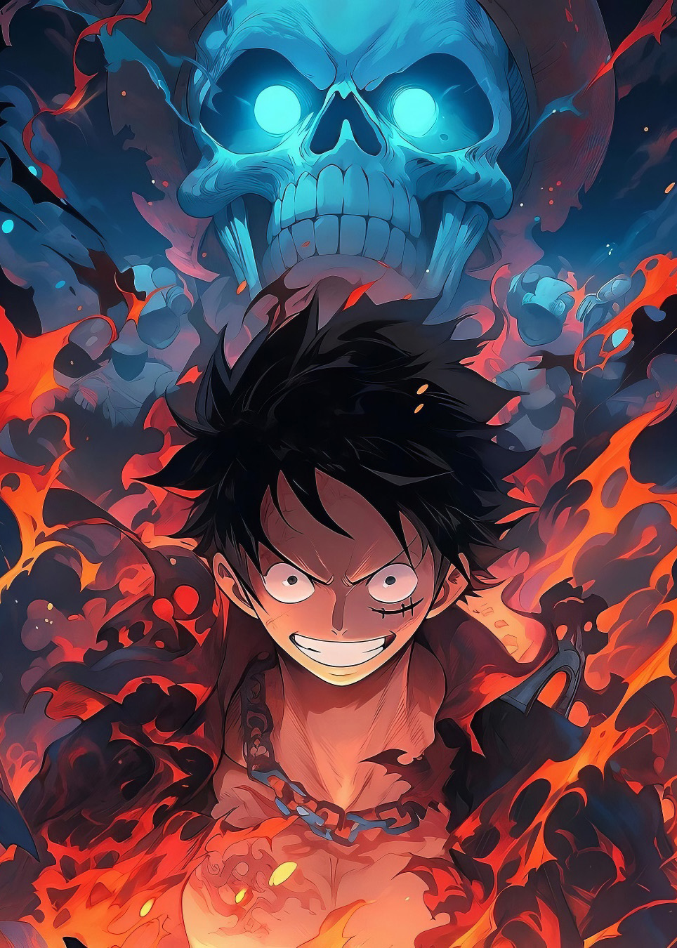 Metalowy obraz z imieniem - Monkey D. Luffy