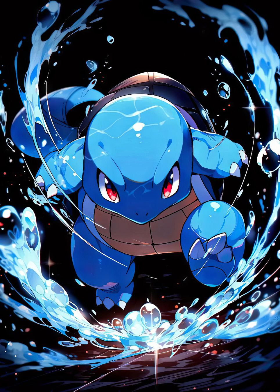 Metalowy obraz z imieniem - Squirtle