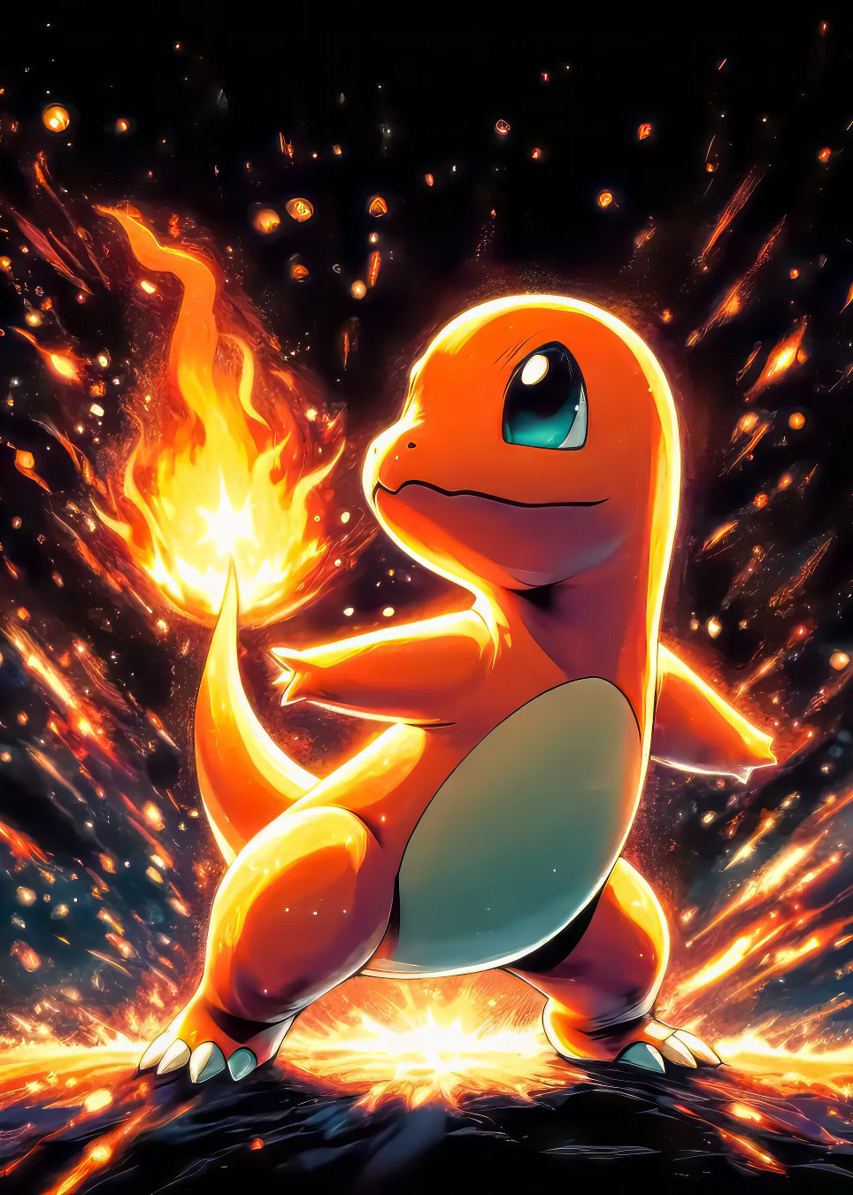 Artystyczny obraz dla wymagających - Charmander